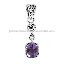 Beautiful Designer Amethyst Gemstone 925 Sterling Silver Pendant Jewelry